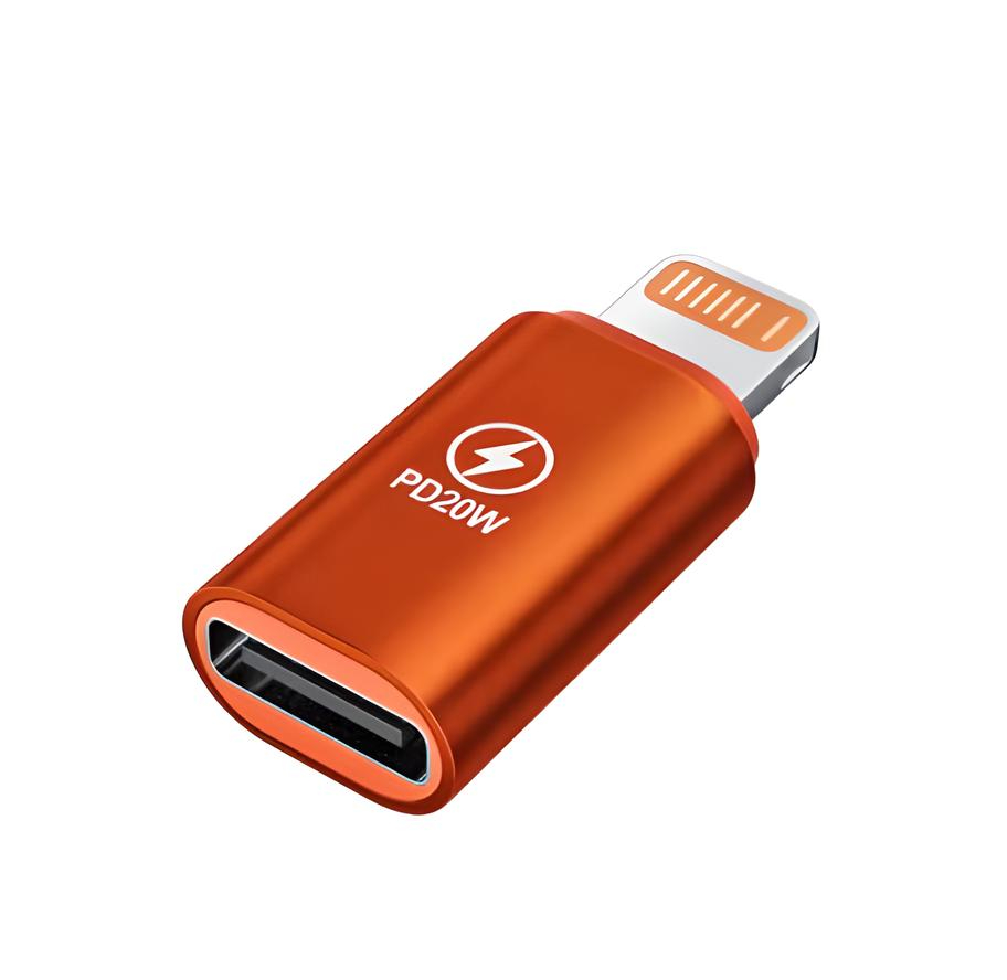 ADAPTADOR TIPO C A LIGHTNING COMPATIBLE PARA IPHONE PD20W - 1