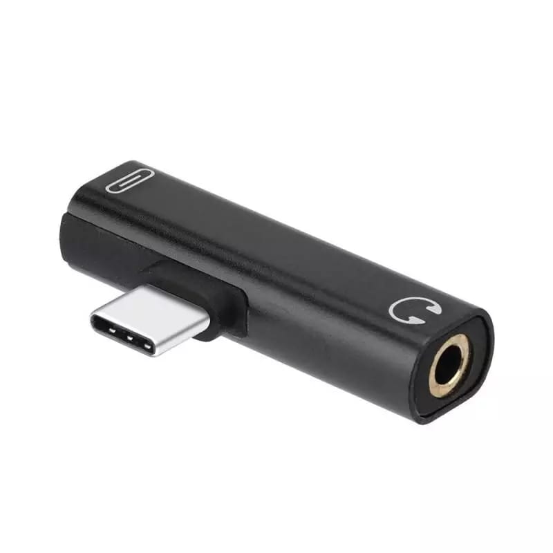 ADAPTADOR USB C A AUDIO JACK 3.5MM Y CARGA USB C - 1