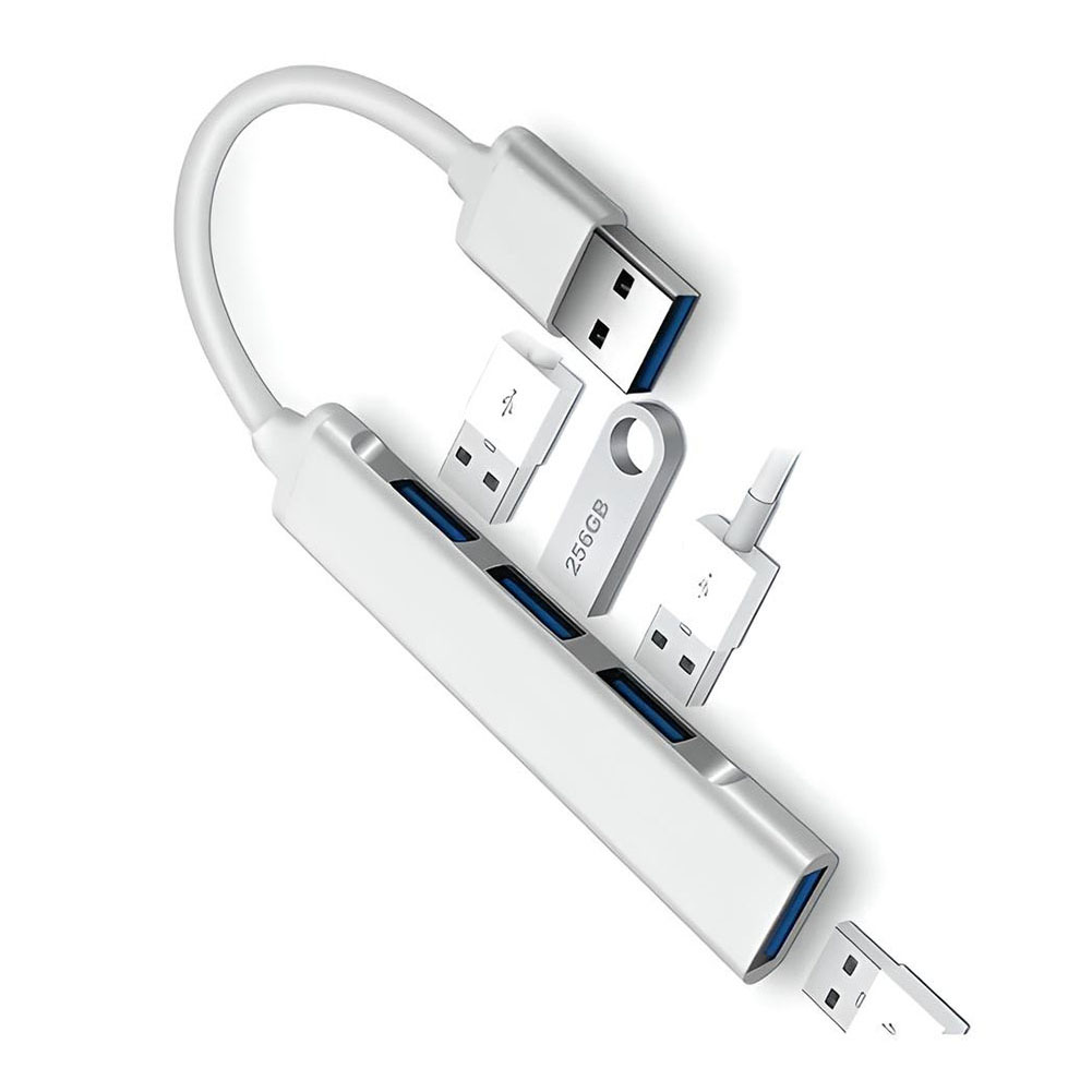 ADAPTADOR HUB USB 3.0 4 PUERTOS ULTRA SLIM ALTA VELOCIDAD - 2