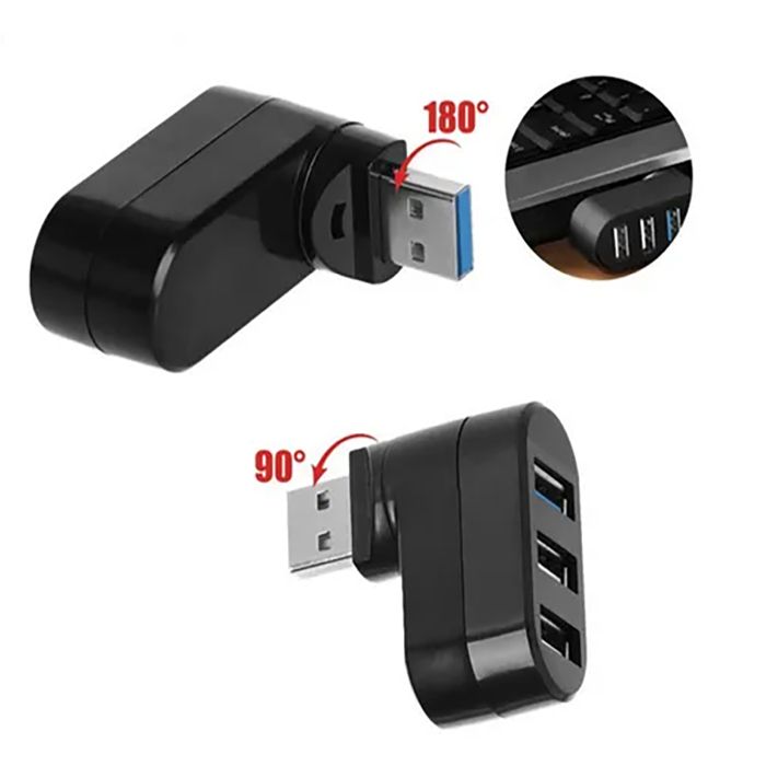 SEPARADOR DE CONCENTRADOR HUB USB, 3 PUERTOS, USB3,0, USB2,0 - 3