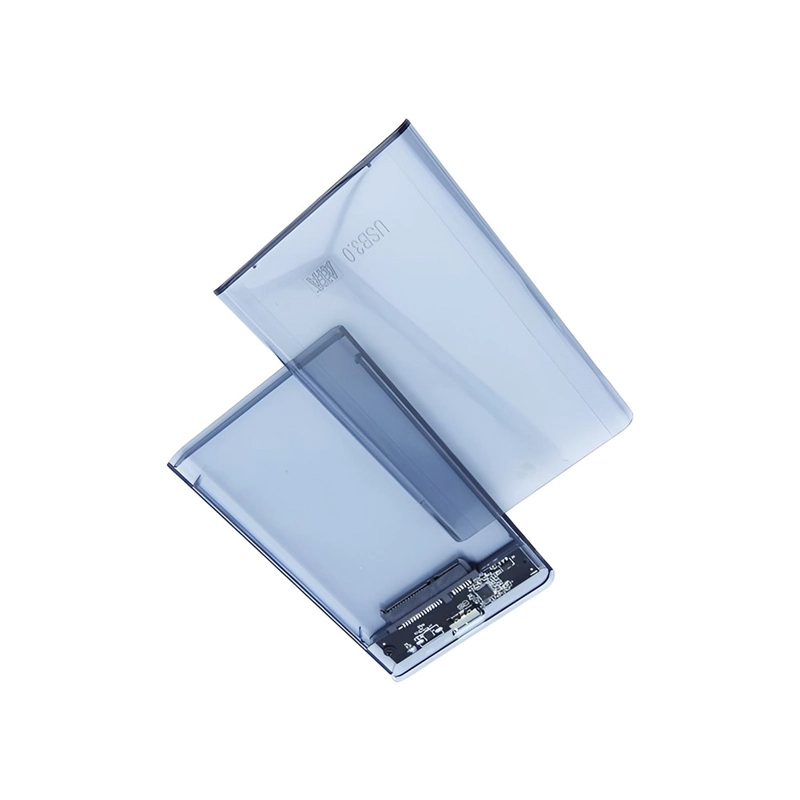 COFRE CASE TRANSPARENTE PARA DISCO DURO SATA 2.5 USB 3.0 - 2