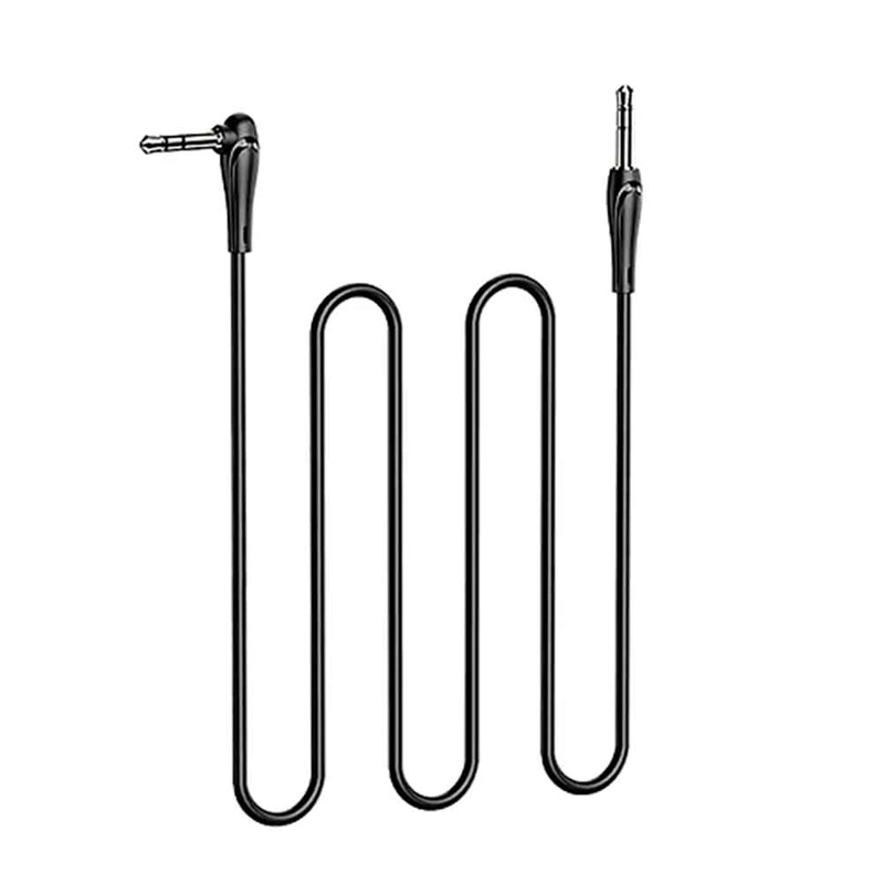 CABLE AUXILIAR 3,5MM. CONECTORES CHAPADOS EN ORO 90 GRADOS - 2
