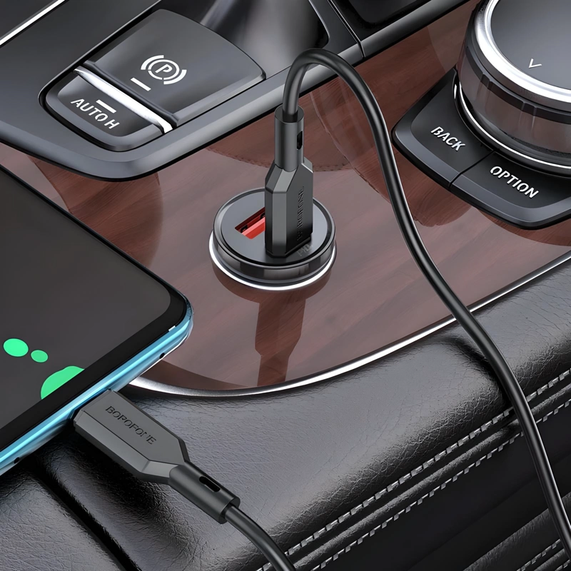 CARGADOR AUTO USB TIPO C HOCO Z57 30W - 4