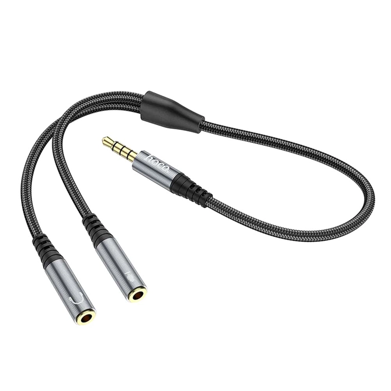 CABLE ADAPTADOR 3,5MM AUDIO MACHO DOBLE HEMBRA UPA21