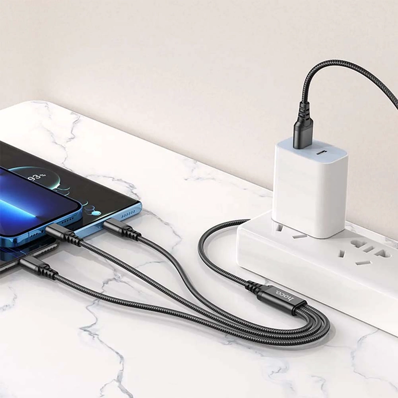 CABLE USB PARA IPHONE COMPATIBLE LIGHTNING HOCO X76 - 2