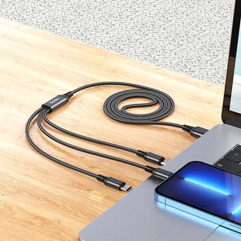CABLE USB PARA IPHONE COMPATIBLE LIGHTNING HOCO X76 - 3