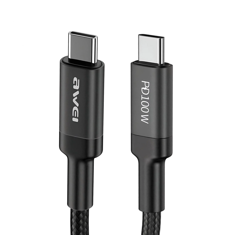 CABLE CARGA SUPER RAPIDA 5.0A 100W USB TIPO C A TIPO C