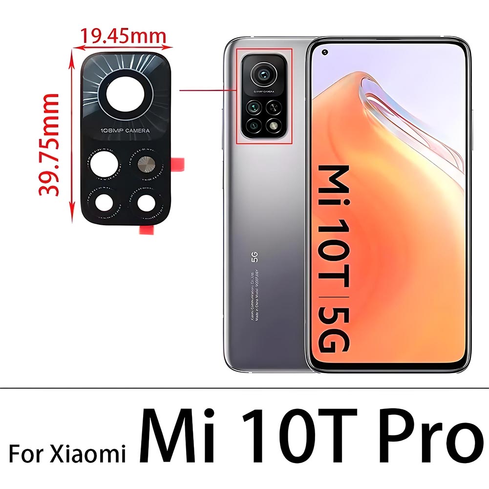 VIDRIO DE CAMARA TRASERA PARA XIAOMI MI 10T PRO - 2