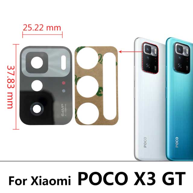 VIDRIO DE CAMARA TRASERA PARA XIAOMI POCO X3 GT - 3