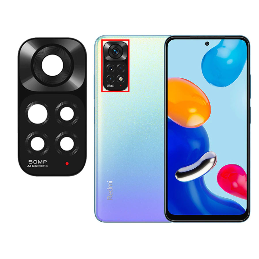 VIDRIO DE CAMARA TRASERA PARA XIAOMI REDMI NOTE 11 4G - 3