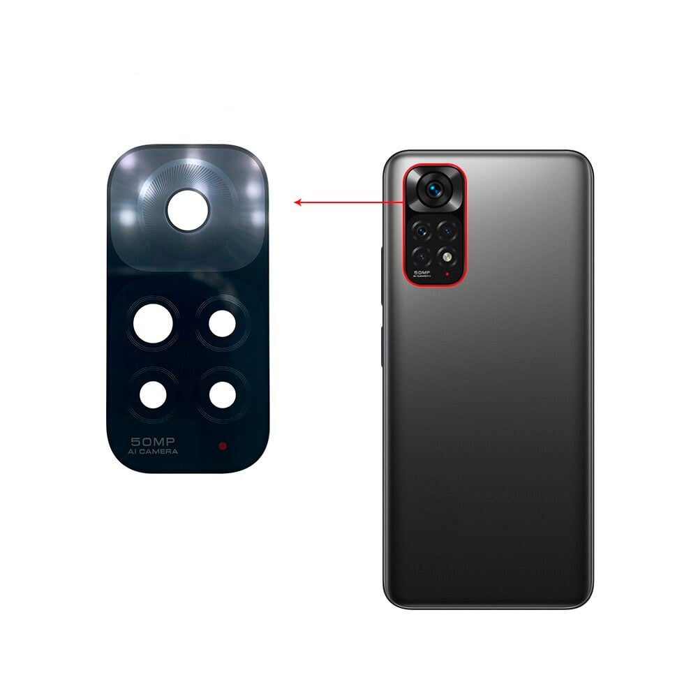 VIDRIO DE CAMARA TRASERA PARA XIAOMI REDMI NOTE 11 4G - 4