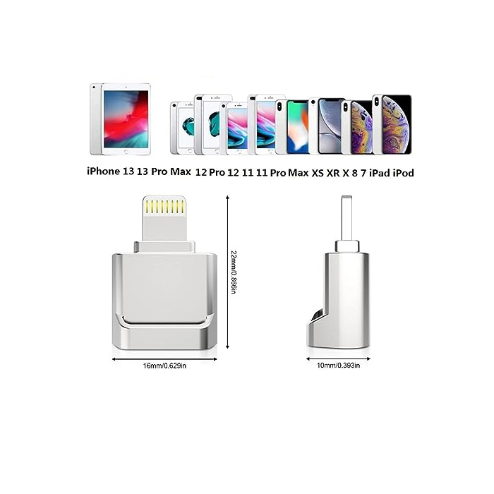 ADAPTADOR LECTOR TARJETA MICRO SD A LIGTHNING PARA IPHONE APPLE - 3