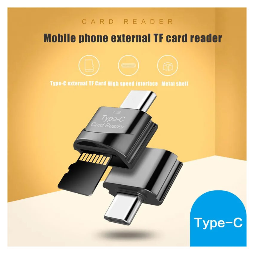 LECTOR MEMORIA OTG USB TIPO C A MICRO SD TF TELEFONO TABLET - 4