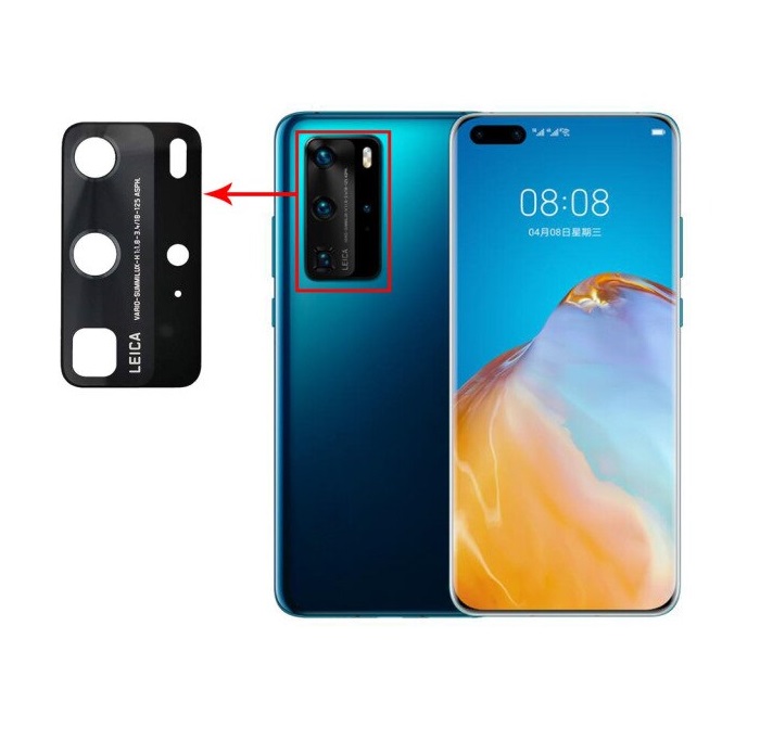 VIDRIO DE CAMARA TRASERA PARA HUAWEI P40 PRO - 2