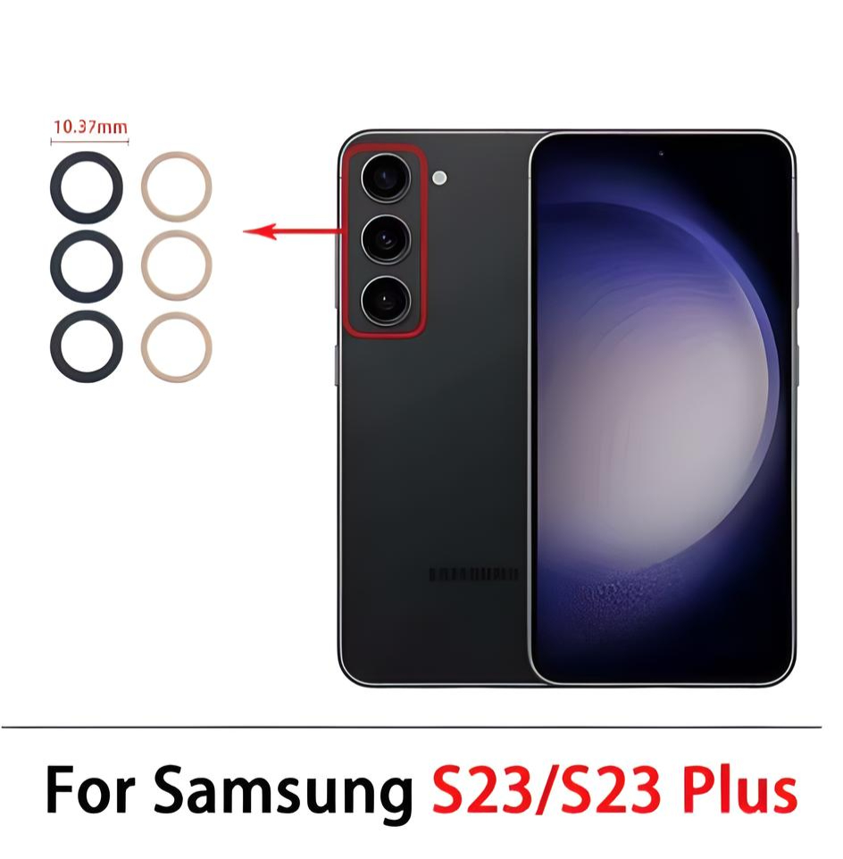 VIDRIO DE CAMARA TRASERA PARA SAMSUNG S23 / S23 PLUS - 3