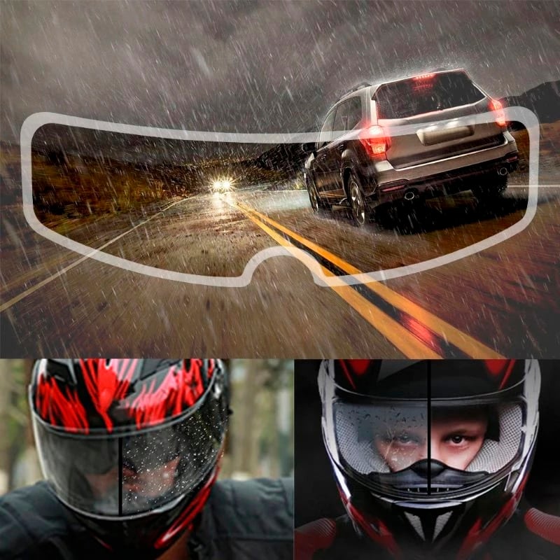 PINLOCK UNIVERSAL ANTI LLUVIA CASCO MOTO, VISERA RAINPROOF - 4