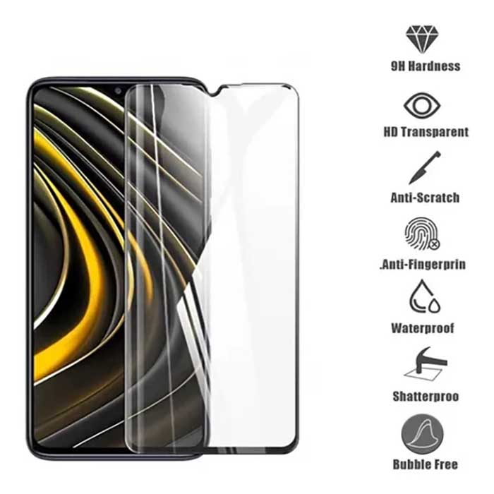 LAMINA MICA VIDRIO PANTALLA PARA XIAOMI POCO M3 - 4