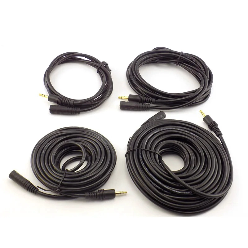 CABLE ADAPTADOR 3,5MM AUDIO MACHO A HEMBRA 5 METROS - 2