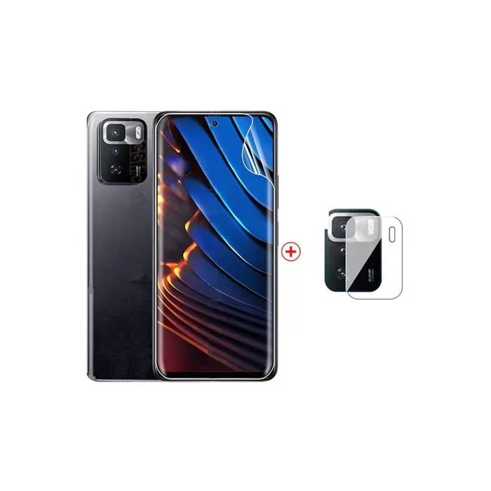 LAMINA HIDROGEL PARA XIAOMI POCO X3 GT + LENTE CAMARA - 2