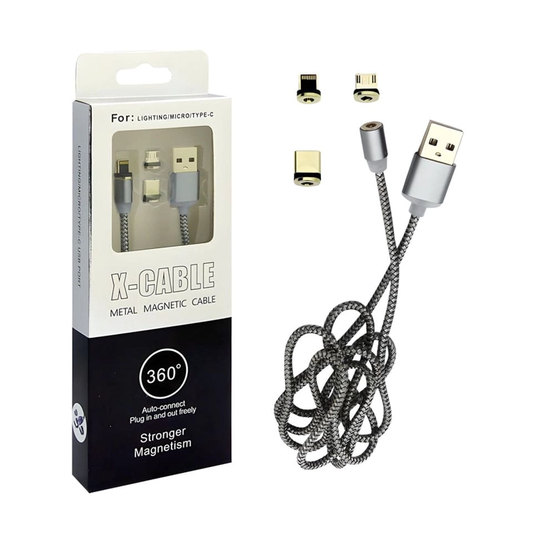 CABLE CARGADOR USB 3 EN 1 TIPO-C / MICRO USB /PARA LIGHTNING - 3