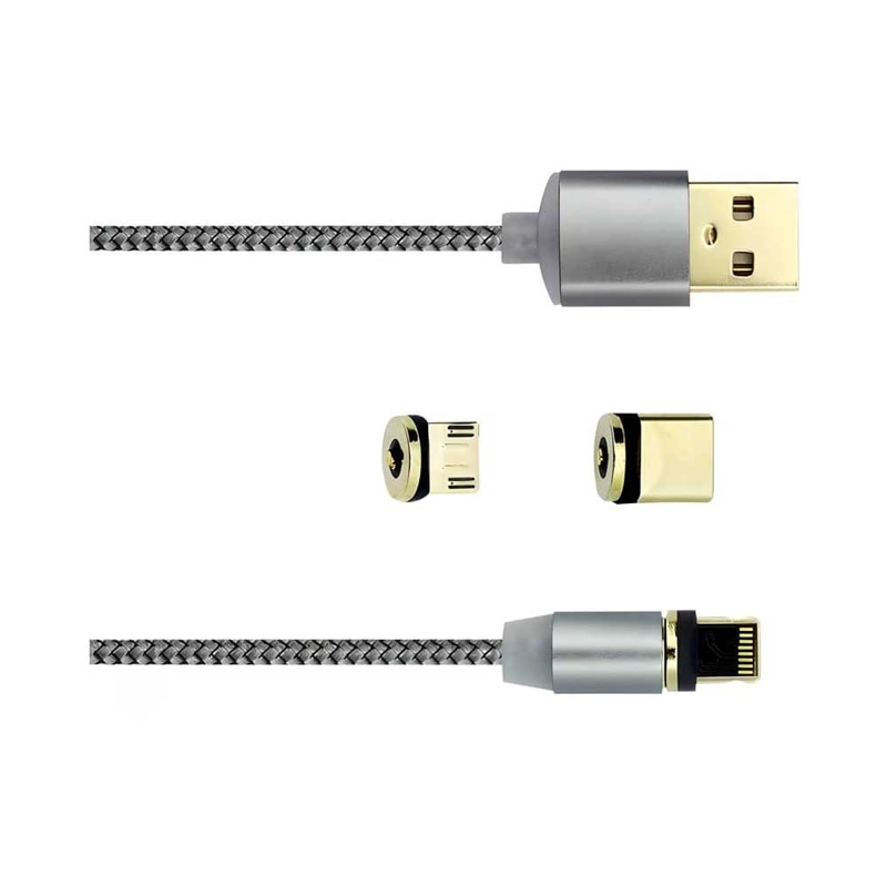 CABLE CARGADOR USB 3 EN 1 TIPO-C / MICRO USB /PARA LIGHTNING - 5