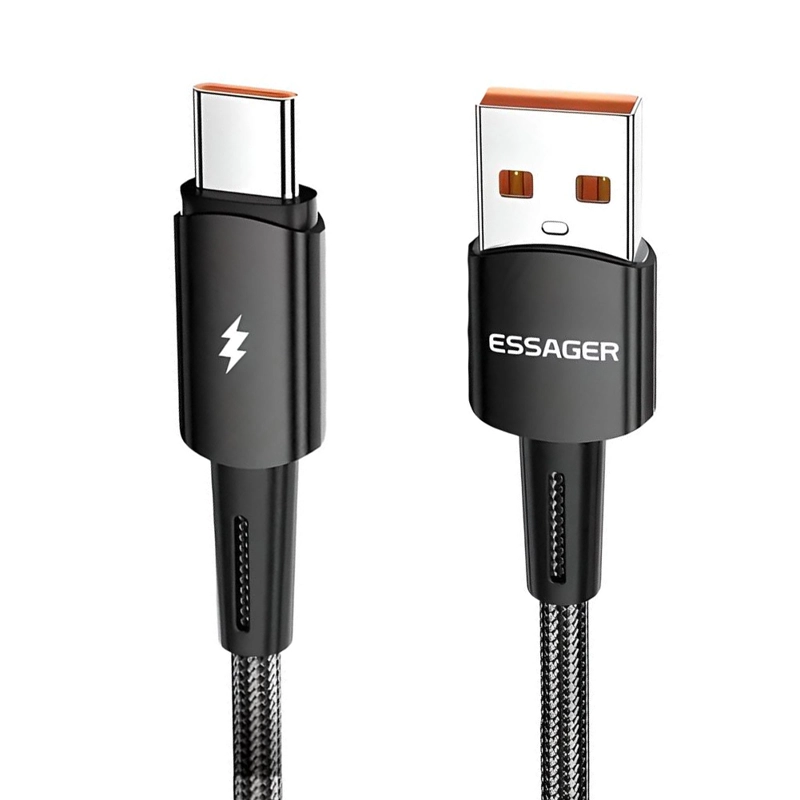 CABLE CARGA SUPER RAPIDA Y DATOS USB TIPO C 120W 2 METROS - 2