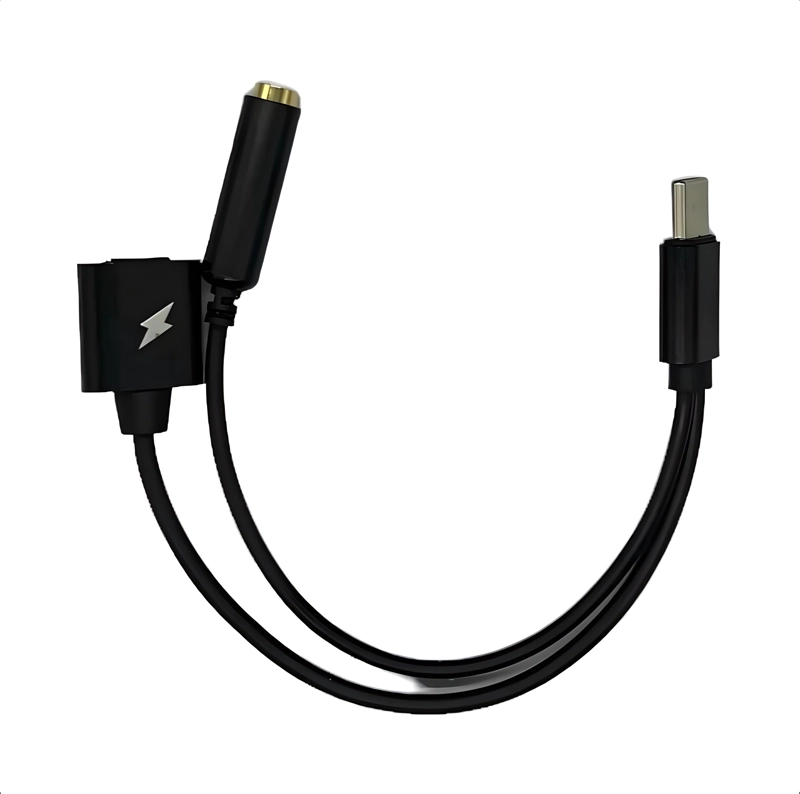 CABLE DE AUDIO TIPO C AUX CELULAR USB TIPO C + CARGA - 1