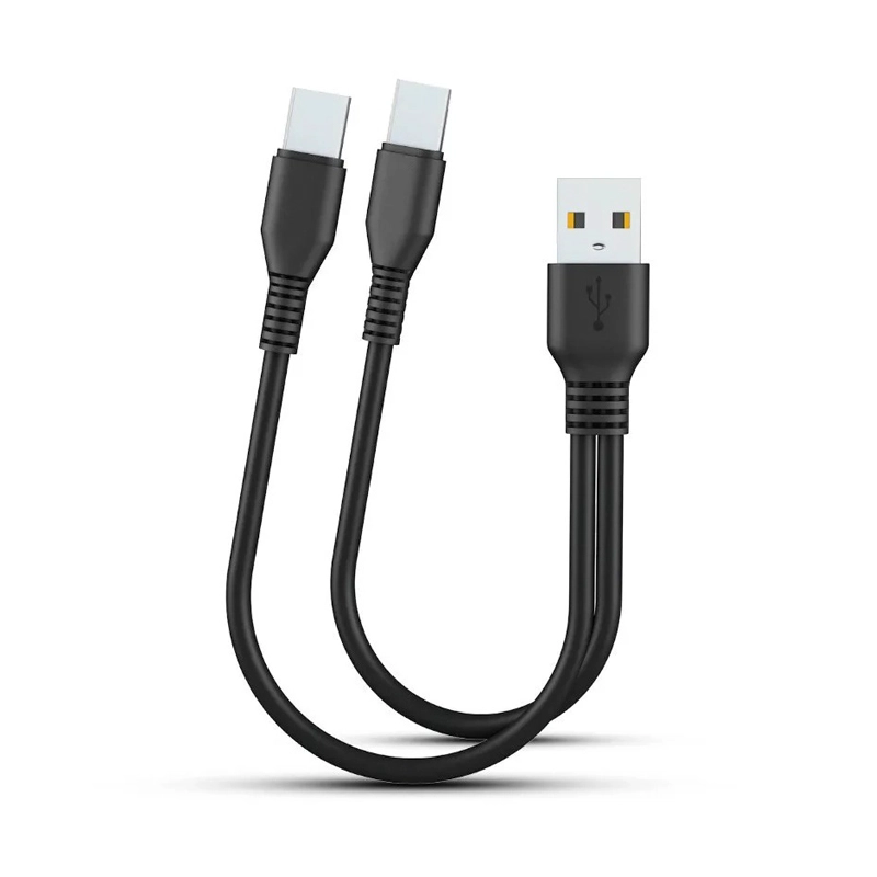 CABLE DE CARGA 2 EN 1 USB-A A DOBLE USB-C - 4