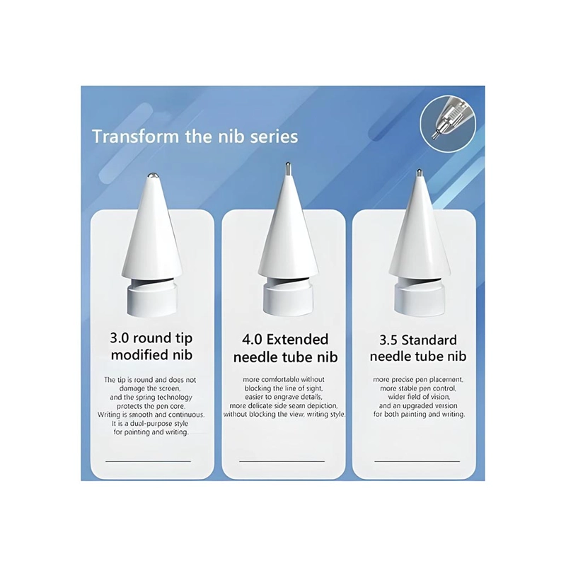PUNTAS COMPATIBLES APPLE PENCIL 1, 2 (PACK 3.0+3.5+4.0) - 3