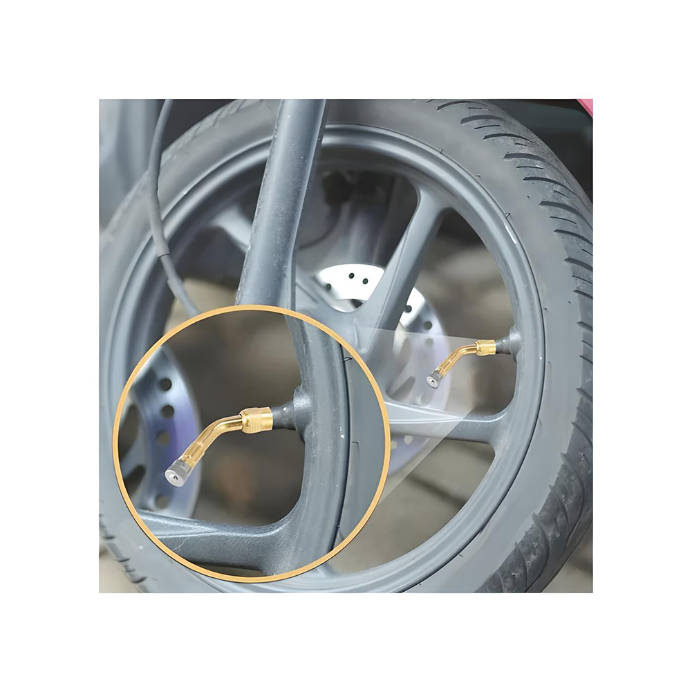 EXTENSION ALARGADOR VALVULA AIRE NEUMATICO 135º AUTO MOTO - 4