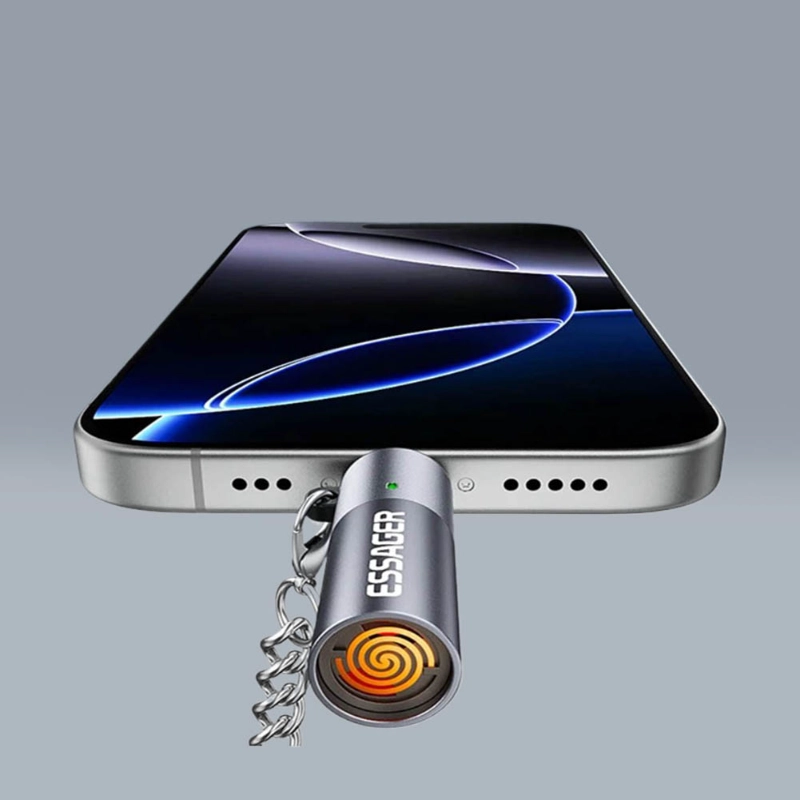 ADAPTADOR USB-C RECARGABLE TIPO LLAVERO TUNGSTENO PORTATIL - 2