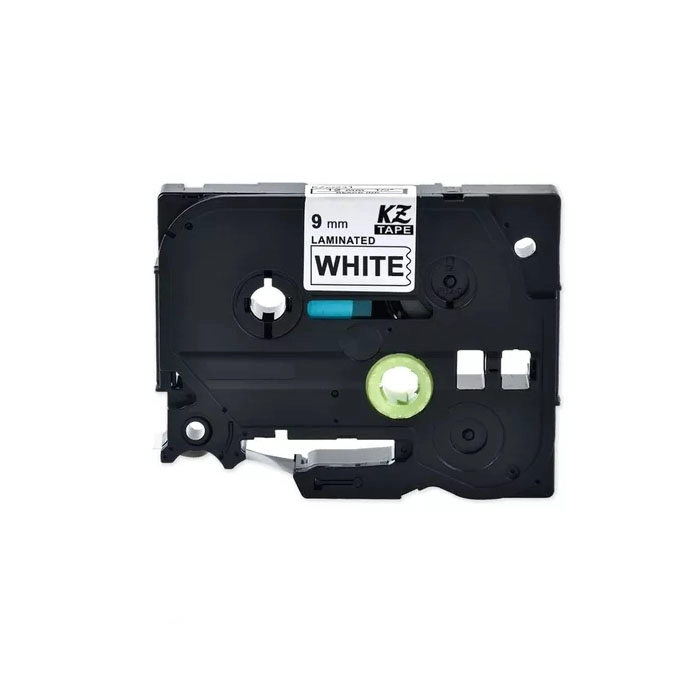 CINTA BLANCA PARA BROTHER TZE-221 ROTULADORA 9MMX8M - 1