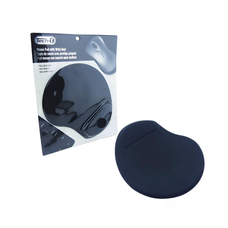 MOUSE PAD ERGONOMICO GEL APOYAMUÑECA BASE ANTIDESLIZANTE - 2