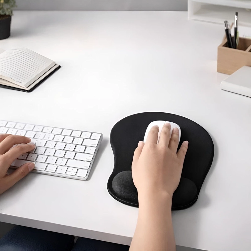 MOUSE PAD ERGONOMICO GEL APOYAMUÑECA BASE ANTIDESLIZANTE - 3
