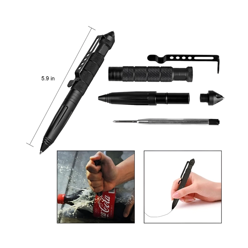 LAPIZ BOLIGRAFO TACTICO PARA DEFENSA PERSONAL CON PUNTA - 1