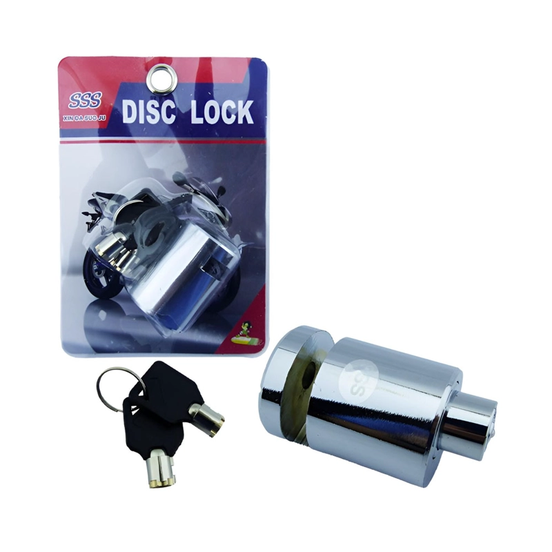CANDADO FRENO DISCO MOTO MINI REDONDO ANTIRROBO SEGURIDAD - 3