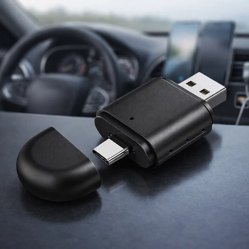 ADAPTADOR INALAMBRICO CARPLAY ANDROID AUTO LENYES LCP01 BLUETOOTH WIFI - 5