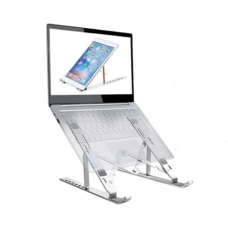 SOPORTE PORTATIL NOTEBOOK ALUMINIO PLEGABLE DE 7 NIVELES - 4