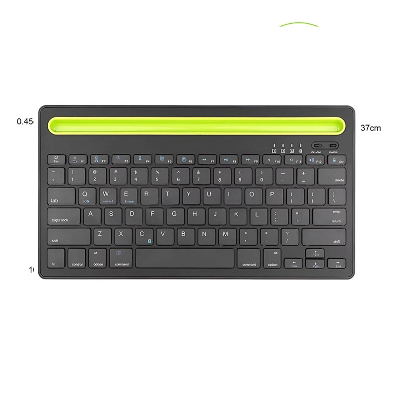 TECLADO BLUETOOTH MULTIDISPOSITIVO CON SOPORTE TELEFONO - 1