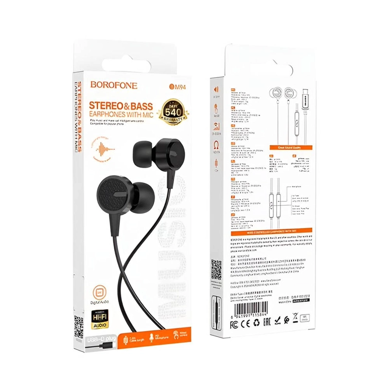 AUDIFONOS USB-C BOROFONE BM94 CON MICROFONO SONIDO DIGITAL HD - 4