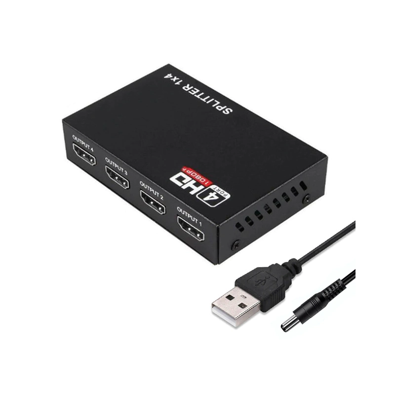 SPLITTER HDMI 4K 1080P DIVISOR DE SEÑAL HDMI LCD LED ENERGIA - 4