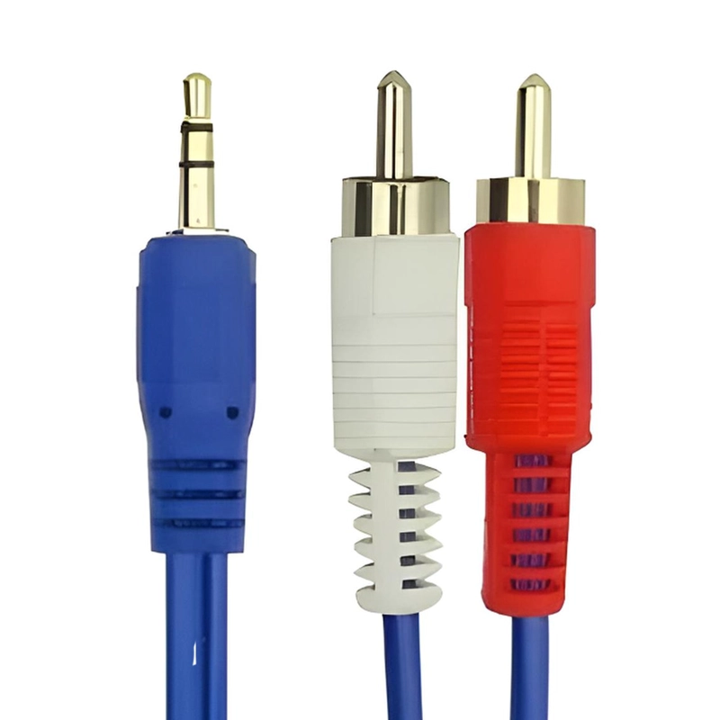 CABLE DE AUDIO PLUG 3.5MM A 2 RCA 1,5 METRO - 1