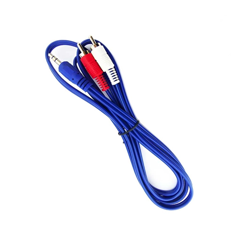 CABLE DE AUDIO PLUG 3.5MM A 2 RCA 1,5 METRO - 5