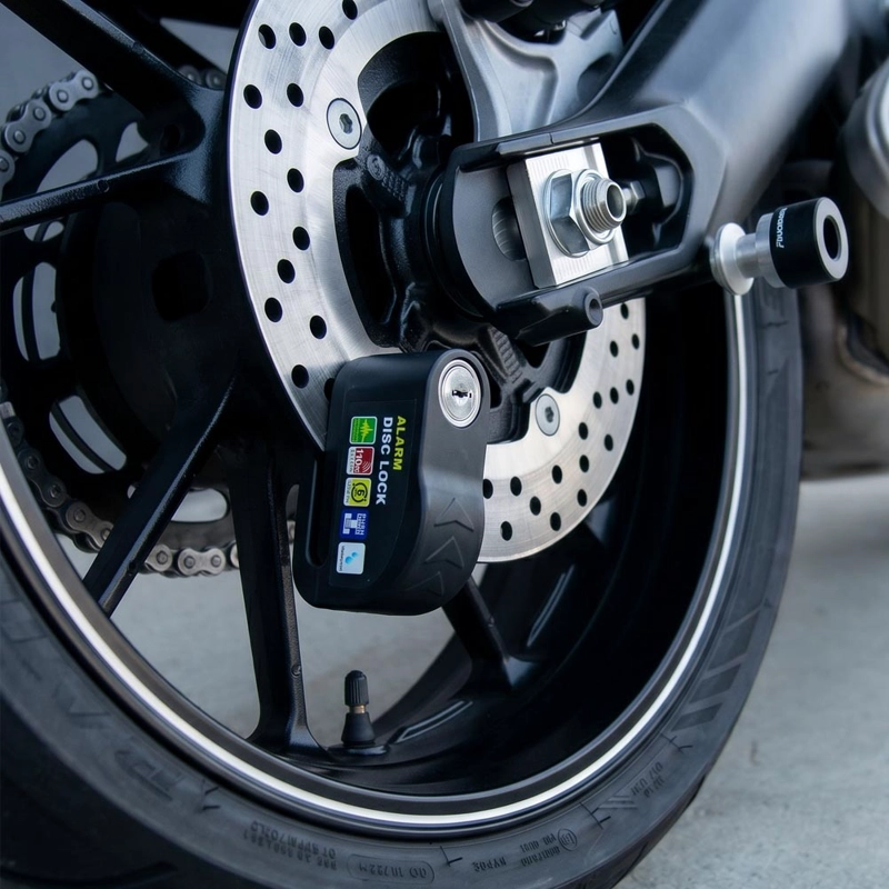 CANDADO DISCO MOTO CON ALARMA ANTIROBO - 4