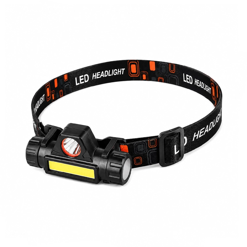 LINTERNA LED CABEZA RECARGABLE USB LUZ BLANCA - 2