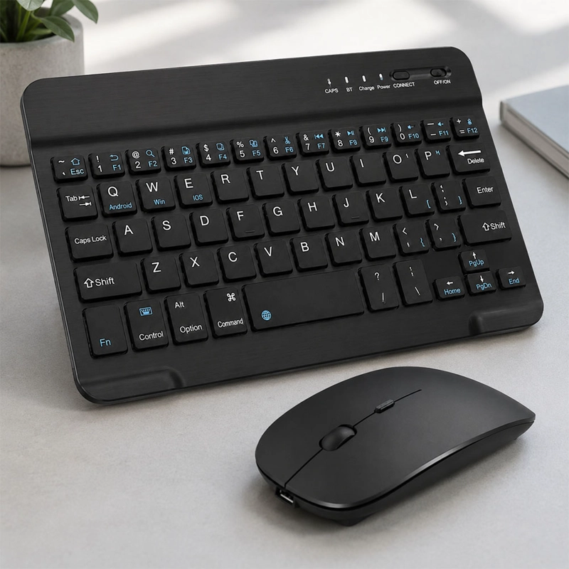 KIT TECLADO Y MOUSE BLUETOOTH RECARGABLE MOTOMO MO-K5 - 7