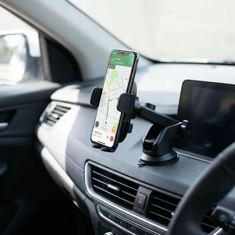 SOPORTE PARA CELULAR DE AUTO HOCO H19 VENTOSA 360 GRADOS UNIVERSAL - 6