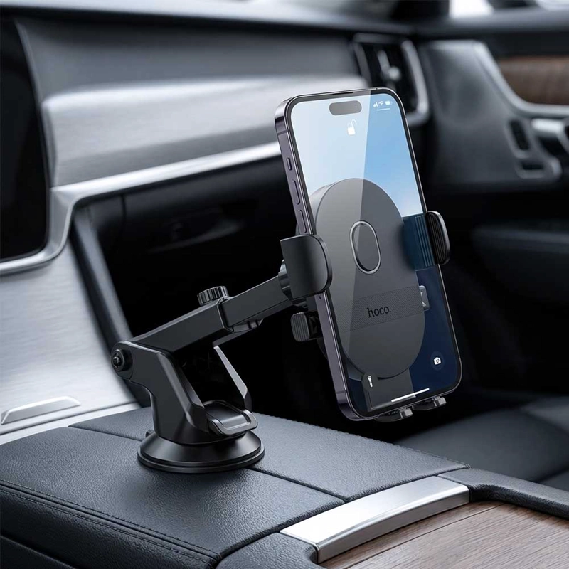 SOPORTE PARA CELULAR DE AUTO HOCO H19 VENTOSA 360 GRADOS UNIVERSAL - 7