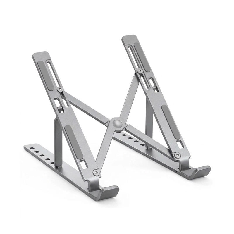 SOPORTE LAPTOP DE ALUMINIO PLEGABLE AJUSTABLE, HASTA 18 PULG