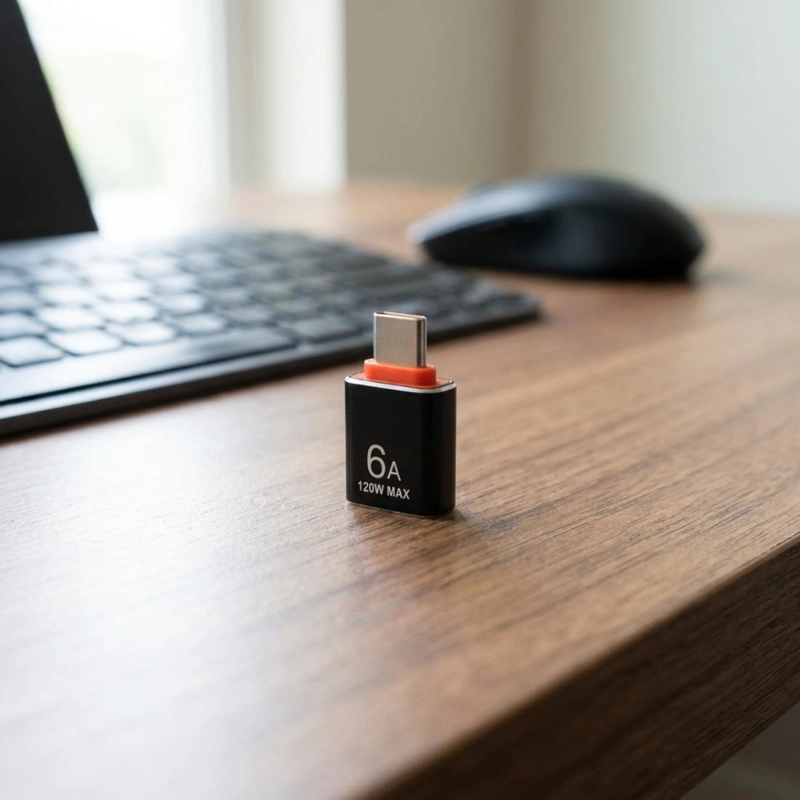 ADAPTADOR OTG USB-C A USB 3.1 METAL MOTOMO 6A 120W - 6